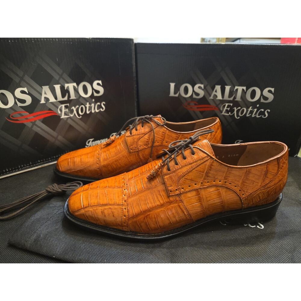 Los Altos Cognac Zv098203 Kaman Belly/Teju shoes US 9